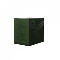 Dragon Shield Double Shell Deckbox - Forest Green/Black