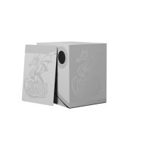 Dragon Shield Double Shell Deckbox - Ashen White/Black