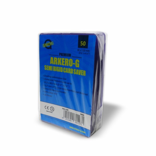 Arkero-G 50 PSA Size Semi Rigid Card Holder - spezielle Grading Card Saver