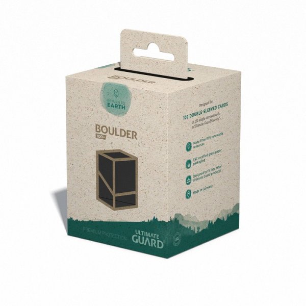Ultimate Guard Return To Earth Boulder Deck Case 100+ Standardgr&ouml;&szlig;e - Schwarz