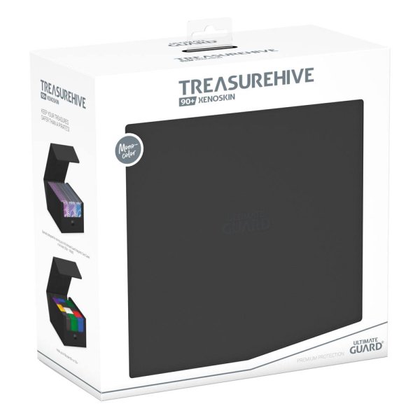 Ultimate Guard Treasurehive 90+ XenoSkin Monocolor Schwarz