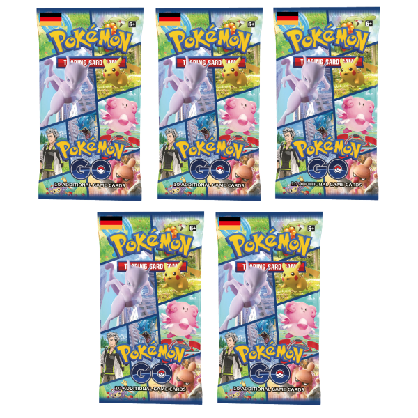 5x Pokemon GO Booster (deutsch)