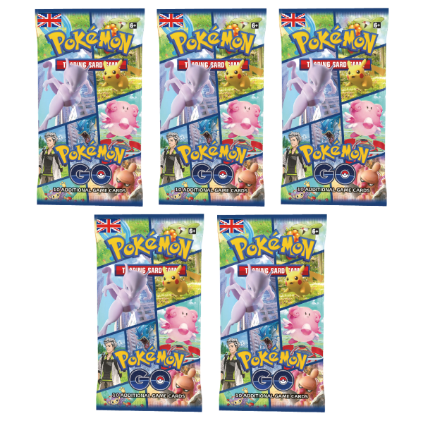 5x Pokemon GO Booster (englisch)