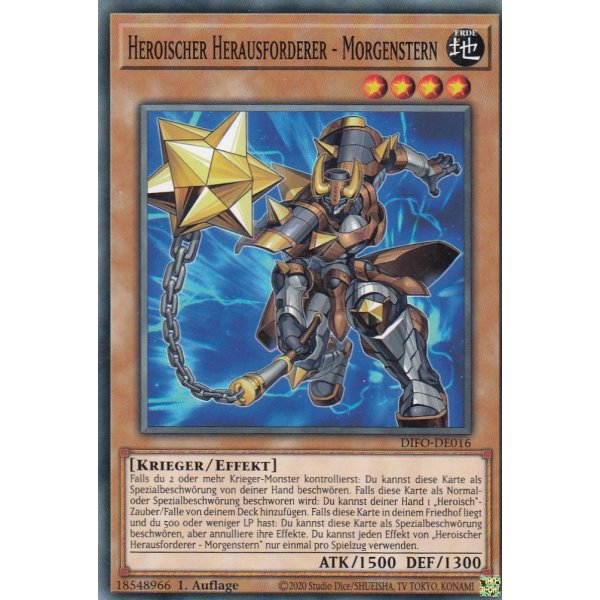 Heroischer Herausforderer - Morgenstern DIFO-DE016