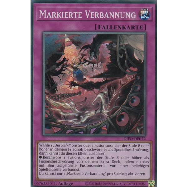 Markierte Verbannung DIFO-DE072
