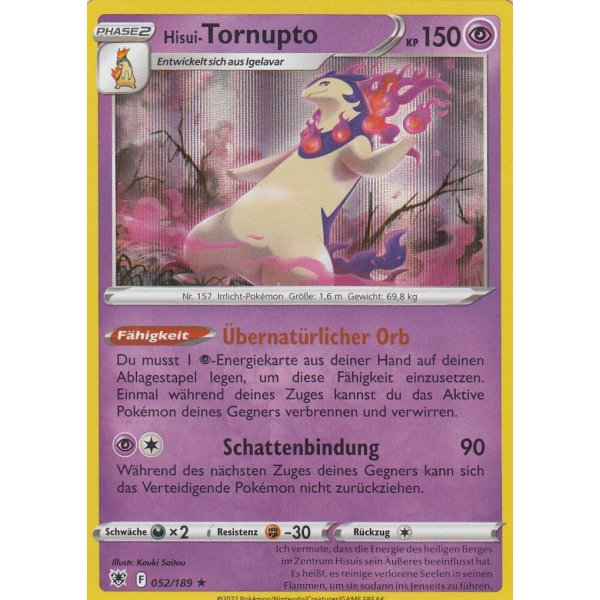 Hisui-Tornupto 052/189 HOLO
