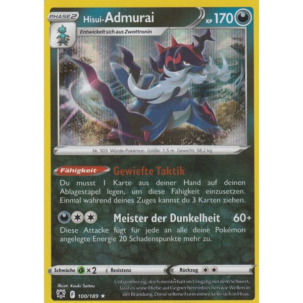 Hisui-Admurai 100/189 HOLO