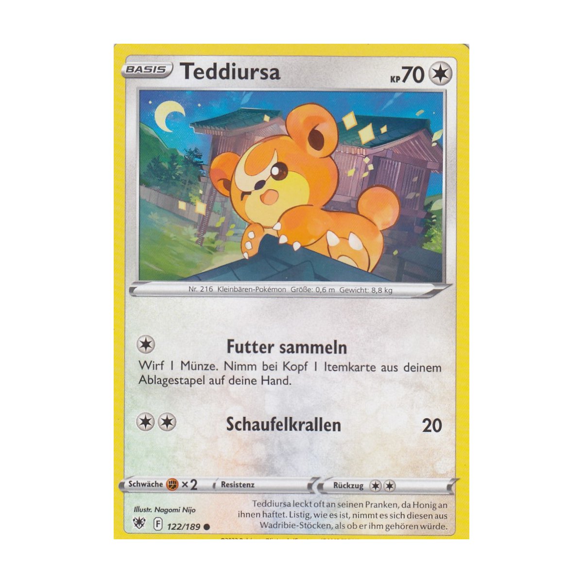 teddiursa pokemon card value Teddiursa 138/189 Reverse Holo - DAA
