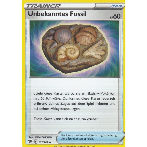 Unbekanntes Fossil 157/189
