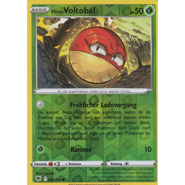 Hisui-Voltobal 002/189 REVERSE HOLO