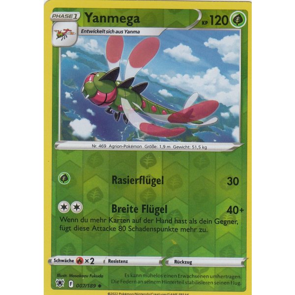 Yanmega 007/189 REVERSE HOLO