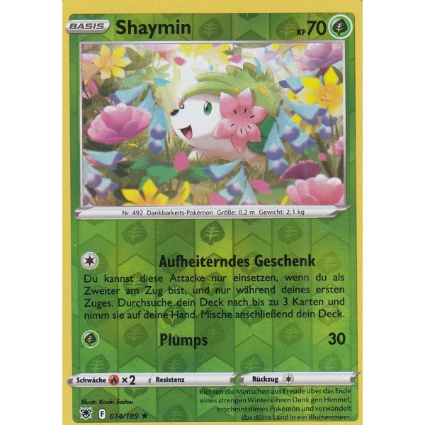 Shaymin 014/189 REVERSE HOLO