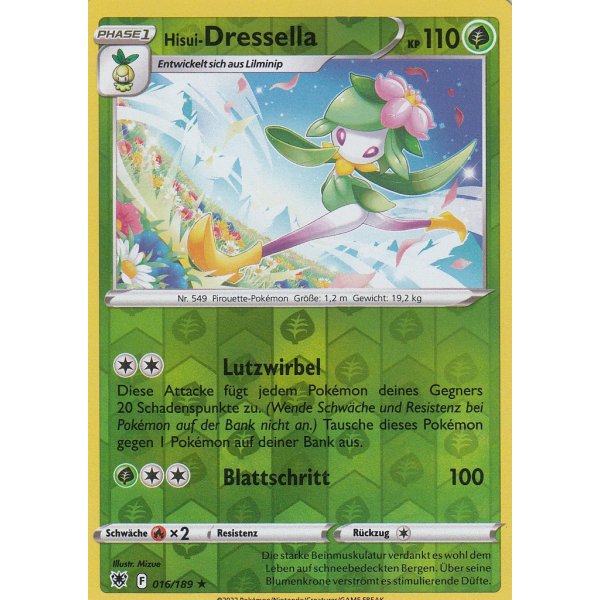Hisui-Dressella 016/189 HOLO REVERSE HOLO