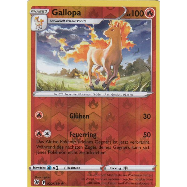Gallopa 022/189 REVERSE HOLO