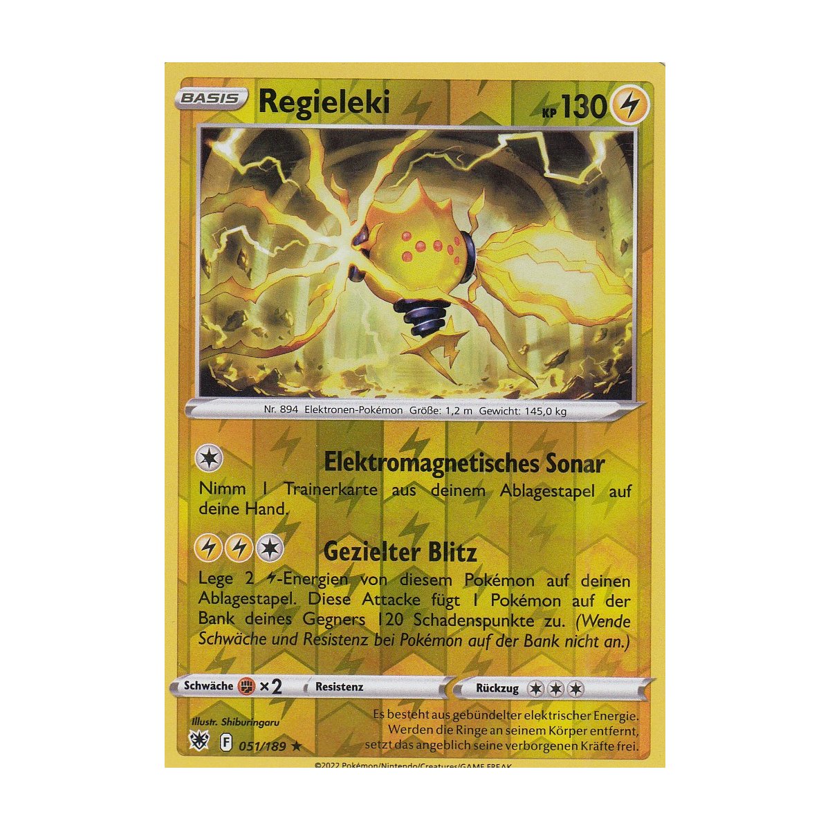 Regieleki 051/189 REVERSE HOLO Astralglanz Pokemon Karte kaufen