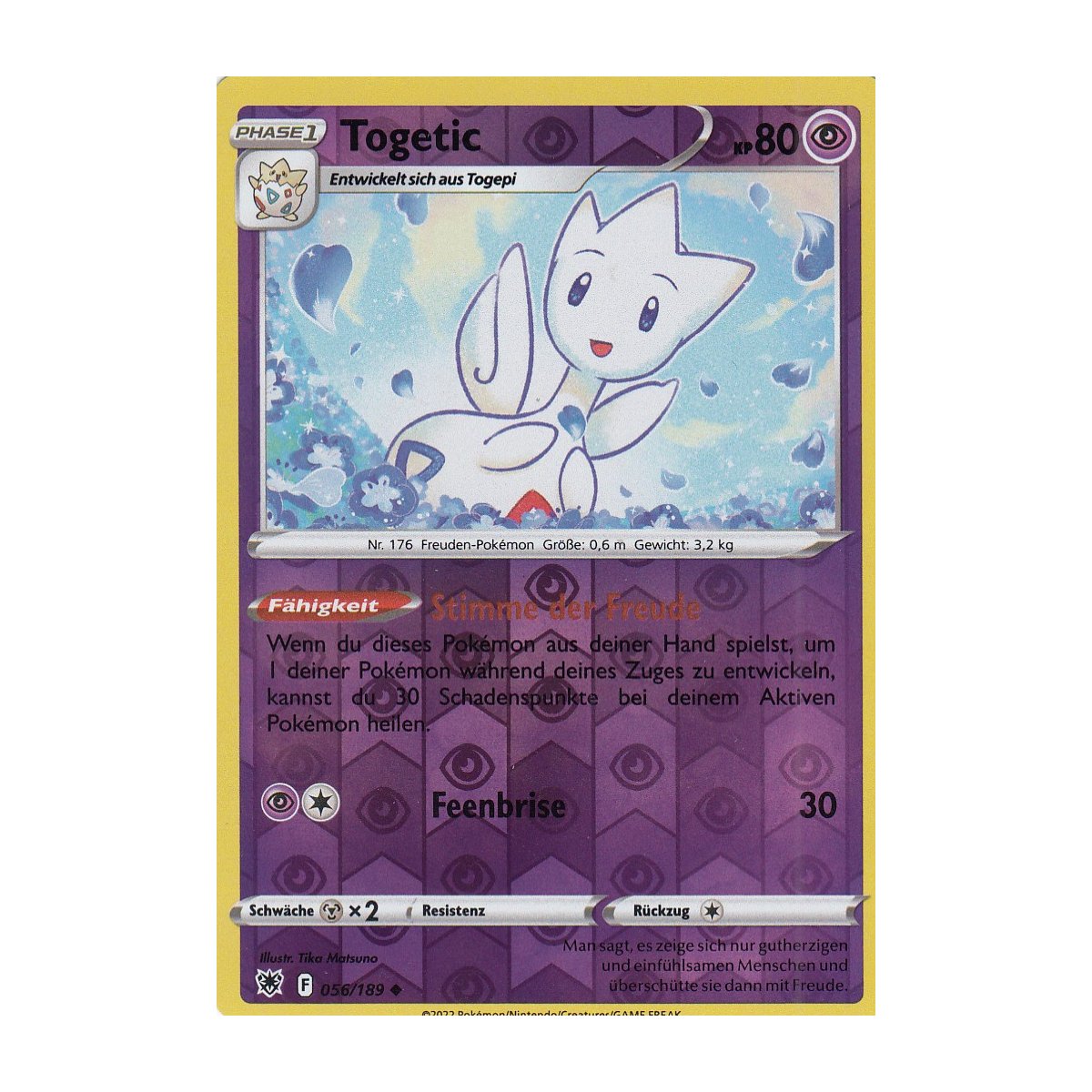 Togetic 056/189 REVERSE HOLO Astralglanz Pokemon Karte kaufen