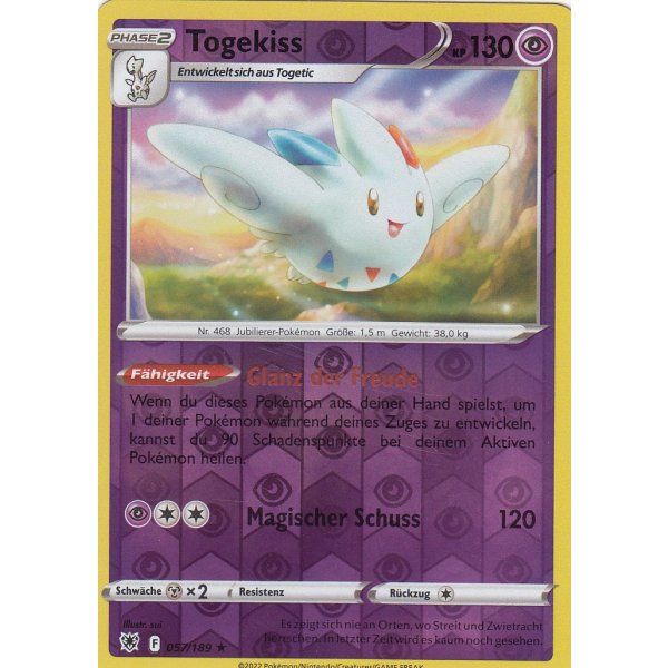 Togekiss 057/189 HOLO REVERSE HOLO