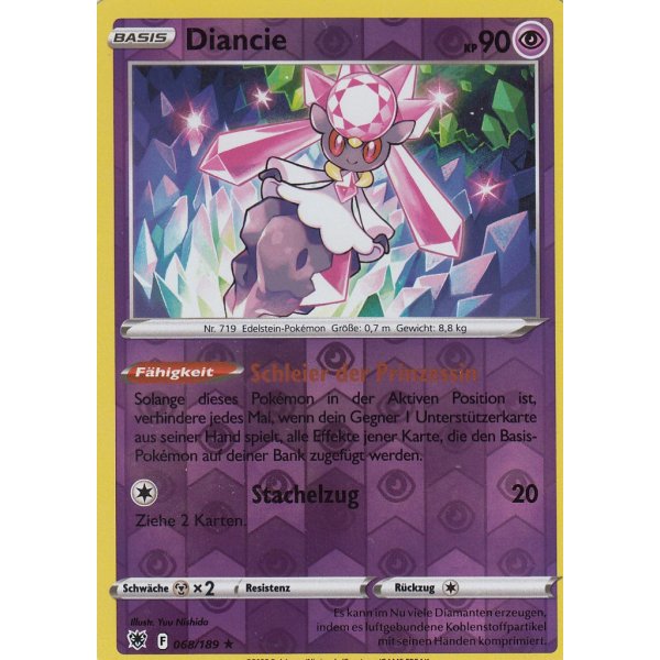 Diancie 068/189 HOLO REVERSE HOLO