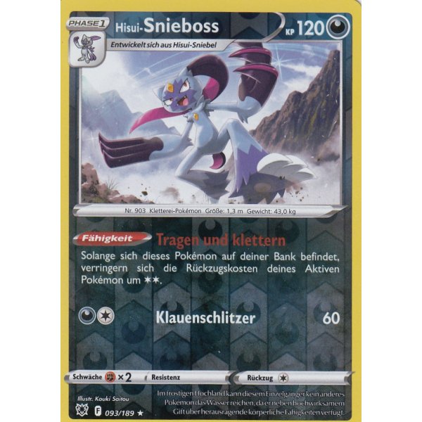 Hisui-Snieboss 093/189 HOLO REVERSE HOLO