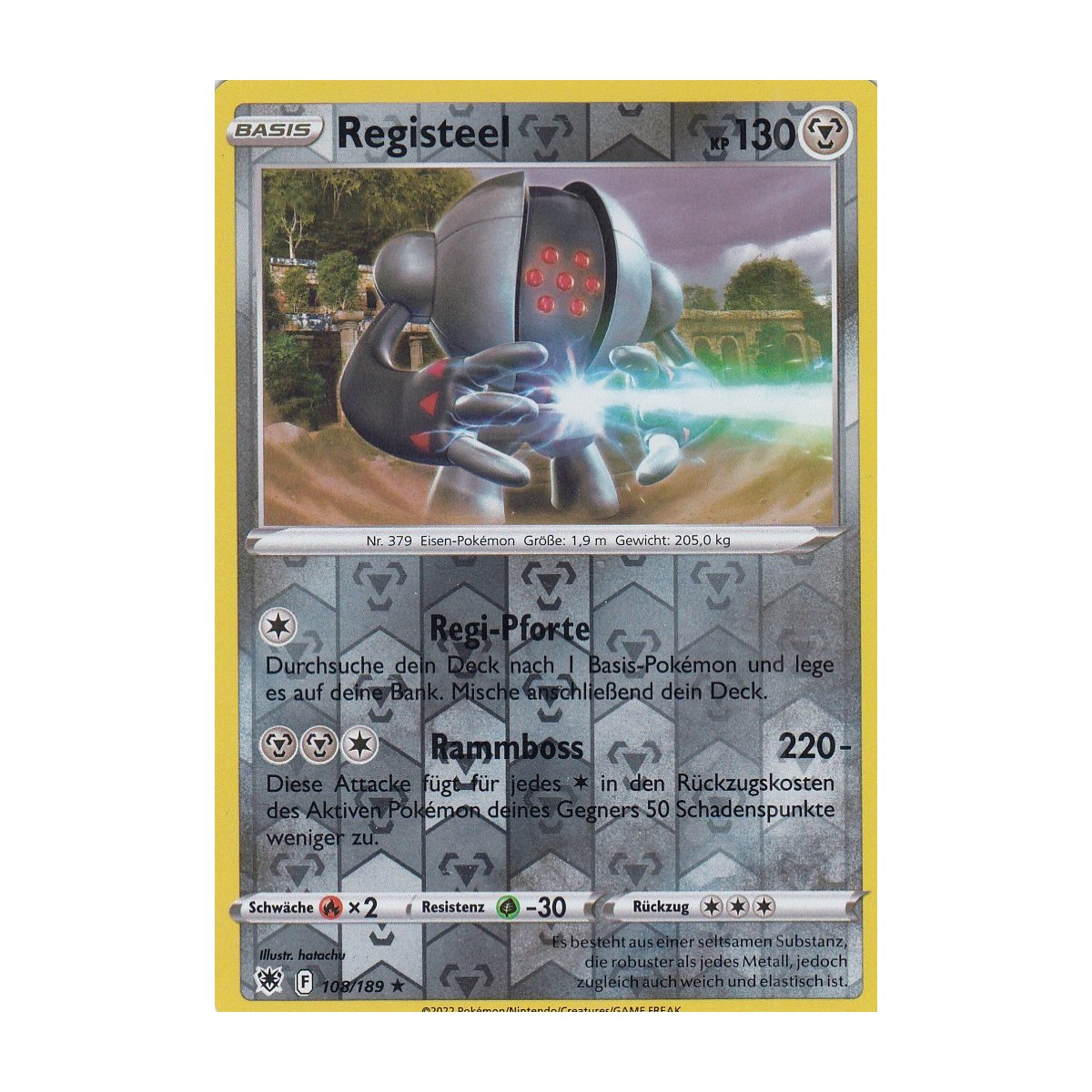 Registeel 108/189 REVERSE HOLO Astralglanz Pokemon Karte kaufen