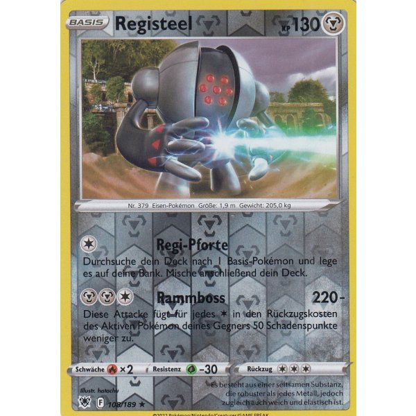 Registeel 108/189 REVERSE HOLO