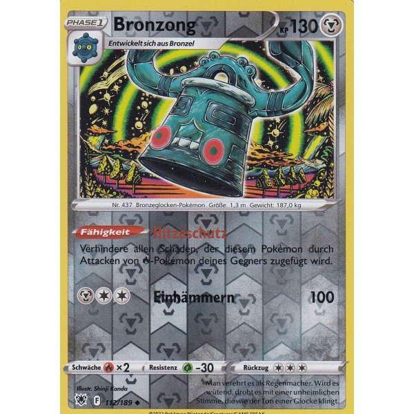Bronzong 112/189 REVERSE HOLO