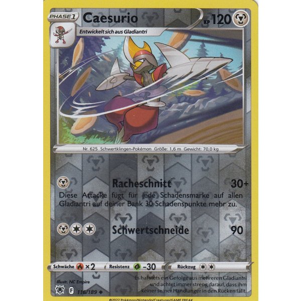 Caesurio 116/189 REVERSE HOLO