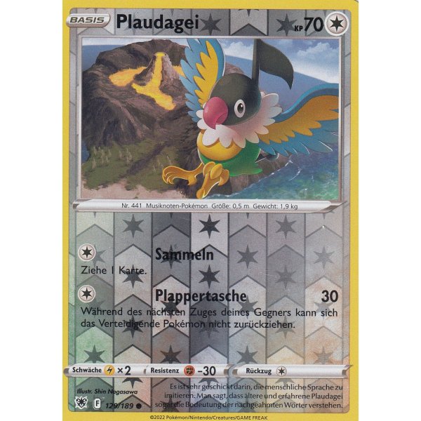 Plaudagei 129/189 REVERSE HOLO