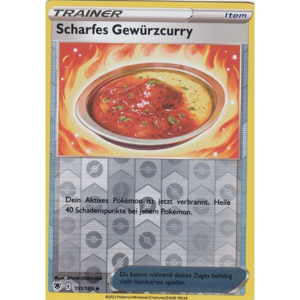 Scharfes Gew&uuml;rzcurry 151/189 REVERSE HOLO