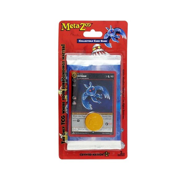 MetaZoo Cryptid Nation: Blister - Booster, Mothman Karte, Coin (2nd Edition)