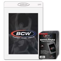 BCW Semi-Rigid Card Holders 1/2&quot; Lip 50er Pack (50 Kartenh&uuml;llen)