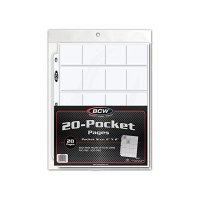 BCW 20-Pocket Coin Pages - 20x M&uuml;nz-Seiten f&uuml;r Sammelordner