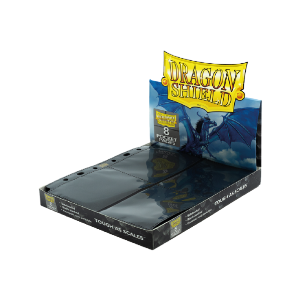 Dragon Shield 8-Pocket Pages Black (50 Seiten) f&uuml;r kleine Sammelordner