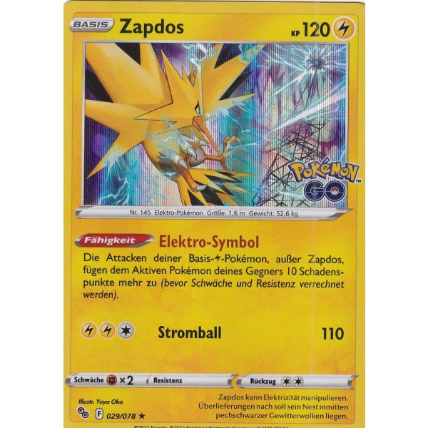 Zapdos 029/078 HOLO