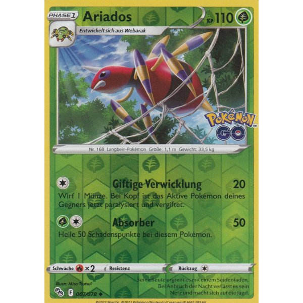 Ariados 007/078 REVERSE HOLO