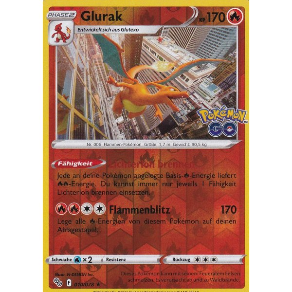 Glurak 010/078 HOLO REVERSE HOLO