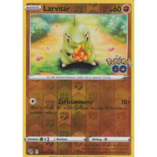 Larvitar 037/078 REVERSE HOLO