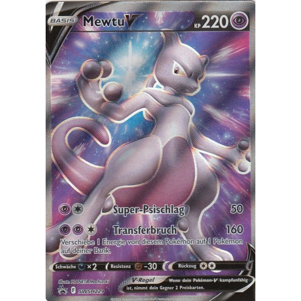 Mewtu-V SWSH229 Pokemon Go