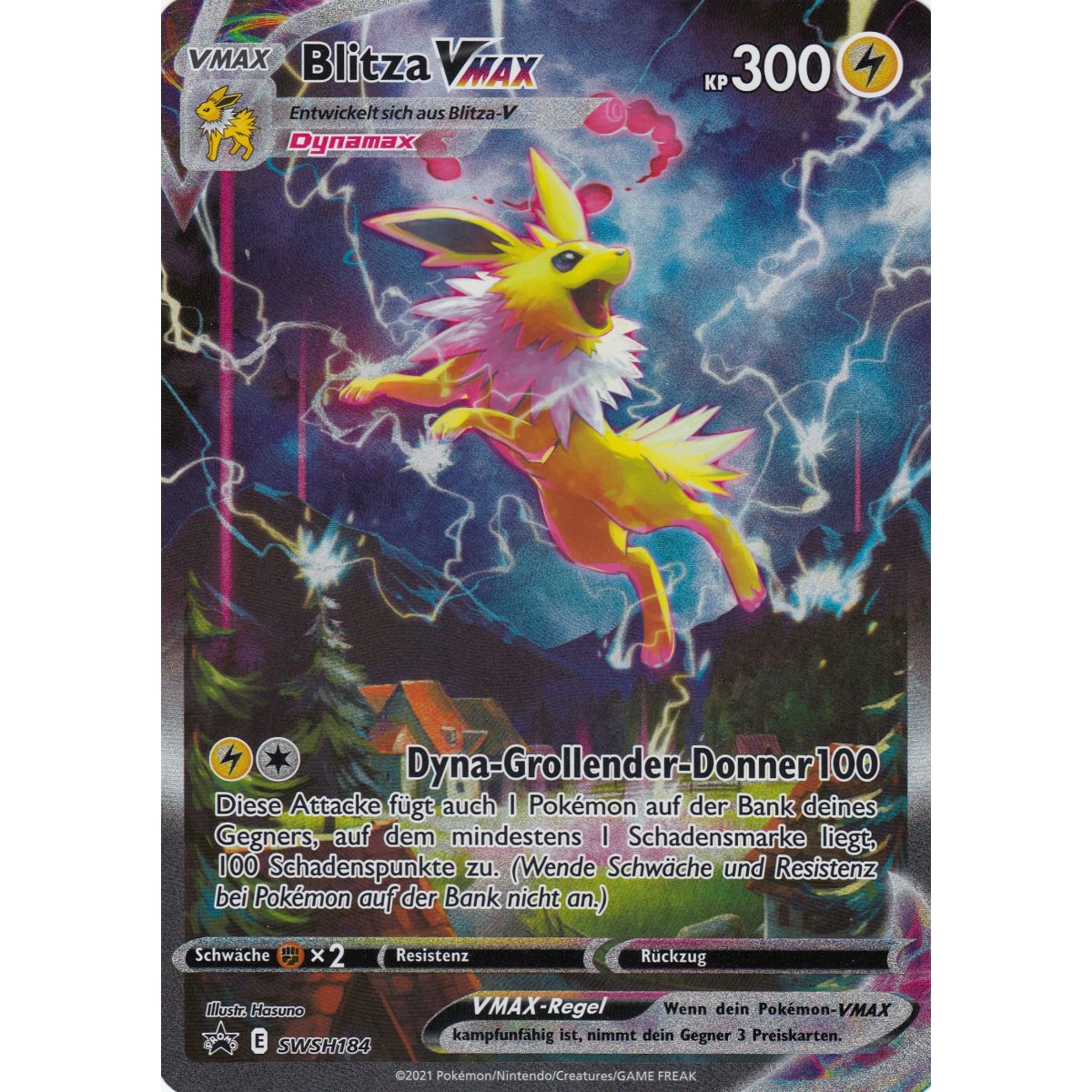 Pikachu VMAX SWSH286 Carte promo Pokémon surdimensionnée avec chargeur TitanCards Pikachu VMAX SWSH286 Carte promo Pokémon surdimensionnée avec chargeur TitanCards