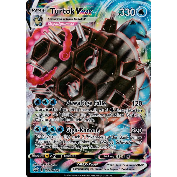 Turtok VMax SWSH103 PROMO XXL OVERSIZED/&Uuml;BERGRO&szlig;