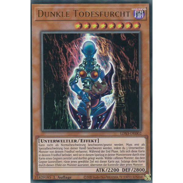 Dunkle Todesfurcht LDS3-DE002-gold