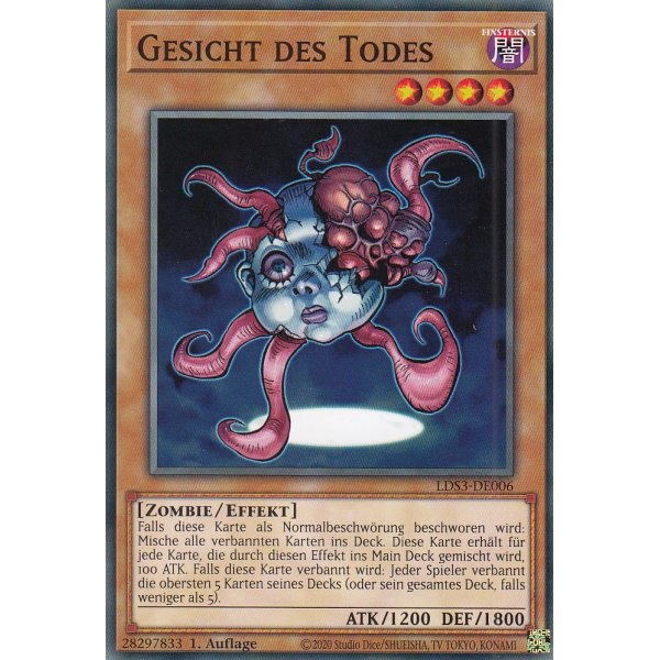 Gesicht des Todes LDS3-DE006