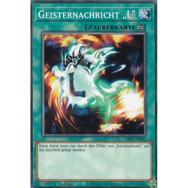 Geisternachricht &quot;L&quot; LDS3-DE015