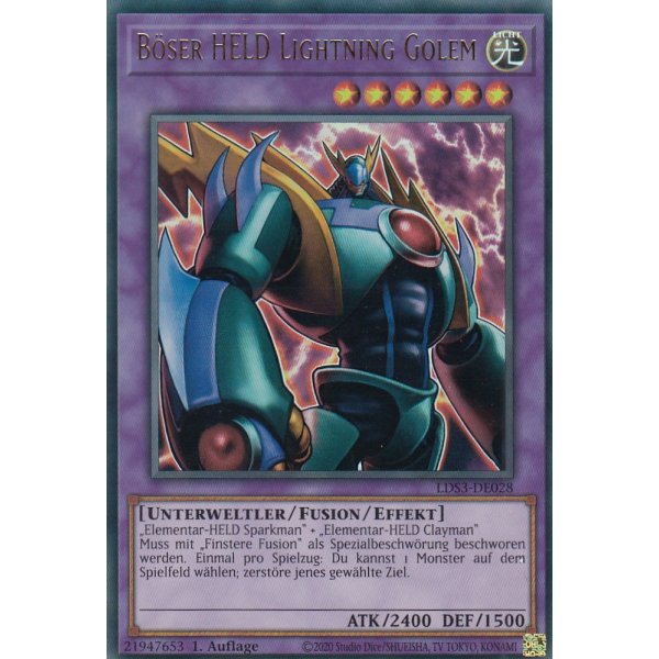 B&ouml;ser HELD Lightning Golem LDS3-DE028-gold