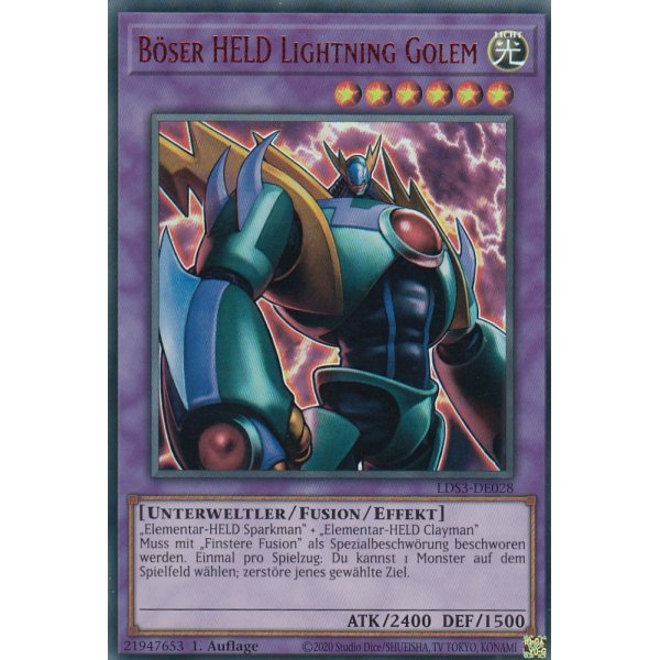 B&ouml;ser HELD Lightning Golem LDS3-DE028-rot
