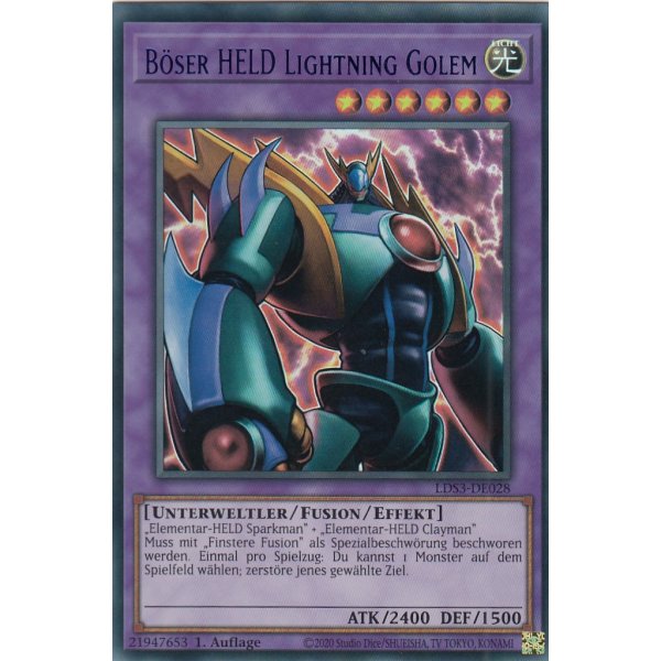 B&ouml;ser HELD Lightning Golem LDS3-DE028-blau