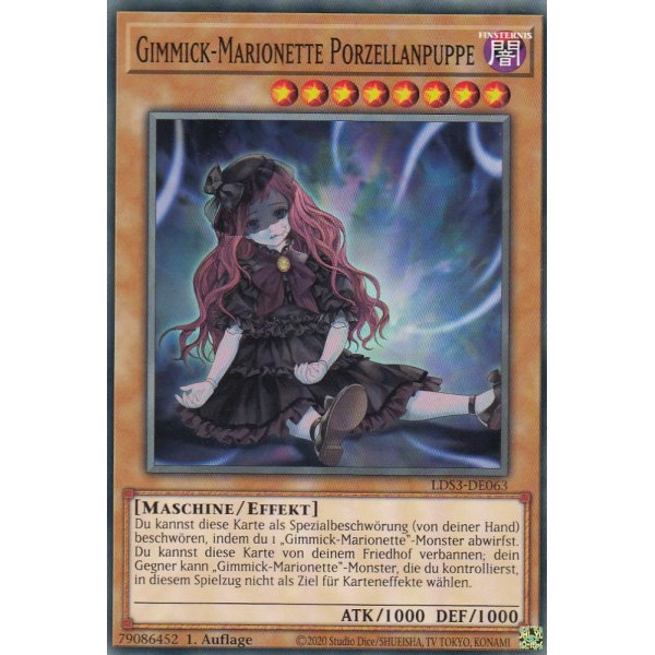 Gimmick-Marionette Porzellanpuppe LDS3-DE063