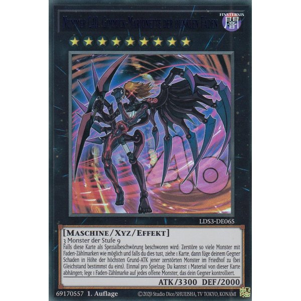 Nummer C40: Gimmick-Marionette der dunklen F&auml;den LDS3-DE065-blau