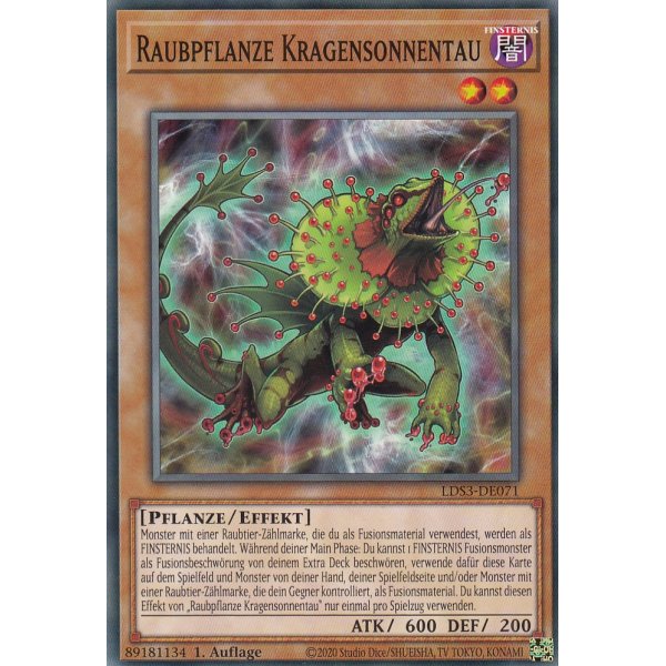 Raubpflanze Kragensonnentau LDS3-DE071