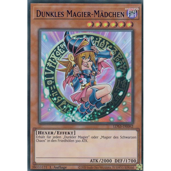Dunkles Magier-M&auml;dchen LDS3-DE082-blau